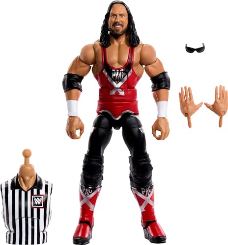 Mattel WWE Elite Collection Actionfigur SummerSlam X-Pac mit Zubehör und Schiedsrichter Build-A-Figure Parts von Mattel