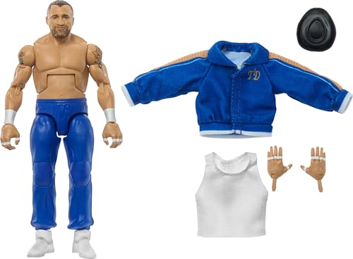 Mattel WWE Elite Actionfigur & Zubehör, 15,2 cm großes Sammlerstück Tony D'Angelo mit 25 Artikulationspunkten, lebensechter Look & austauschbaren Händen von Mattel