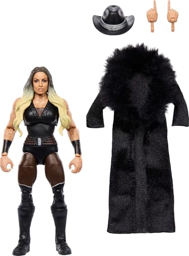 Mattel WWE Elite Actionfigur & Zubehör, 15,2 cm großes Sammlerstück Trish Stratus mit 25 Gelenkpunkten, lebensechten Look & austauschbaren Händen von Mattel