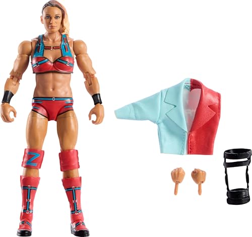 Mattel WWE Elite Actionfigur & Zubehör, Serie $114, 15,2 cm großes Sammlerstück Zoey Stark mit 25 Gelenkpunkten und austauschbaren Händen von Mattel