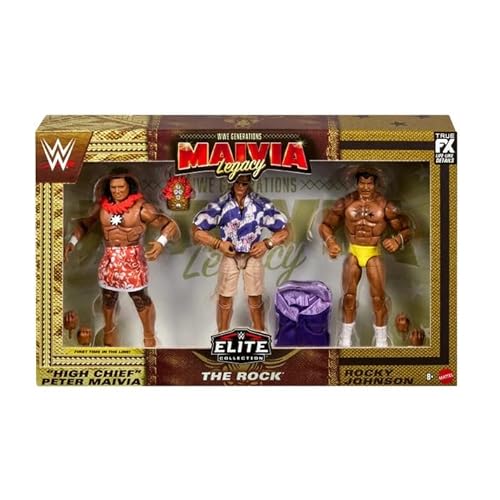 Mattel WWE Generation Maivia Legacy Elite Collection The Rock 3 Figuren-Set von Mattel