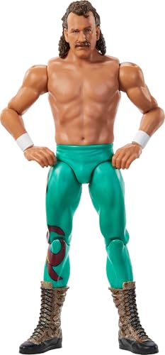 Mattel WWE Jake Roberts Actionfigur, Main Event Series #154, 15,2 cm großes Sammlerstück mit 10 Artikulationspunkten & lebensechtem Look von Mattel