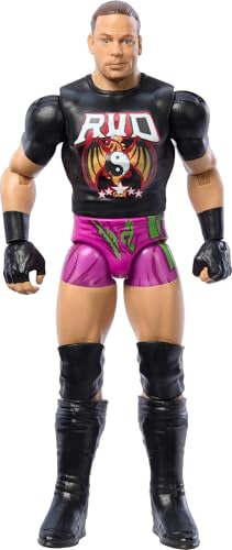 Mattel WWE Rob Van Dam Actionfigur, Main Event Serie #151, 15,2 cm, Sammlerstück mit 10 Artikulationspunkten & lebensechtem Look von Mattel