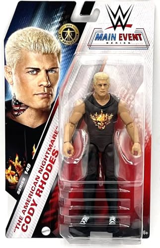 Mattel WWE Main Event Series Top Pick The American Nightmare Cody Rhodes Actionfigur von Mattel