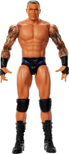 Mattel WWE Randy Orton Actionfigur, Hauptkampf-Serie #154, ca. 15 cm große Sammelfigur mit 10 Bewegungspunkten und lebensechtem Aussehen, JCV42 von Mattel