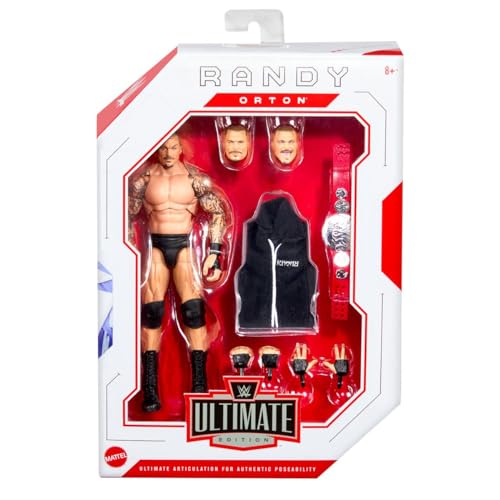 Mattel WWE Randy Orton Ultimate Edition Actionfigur mit austauschbarem Zubehör, Artikulation und lebensechten Details, 15,2 cm von Mattel