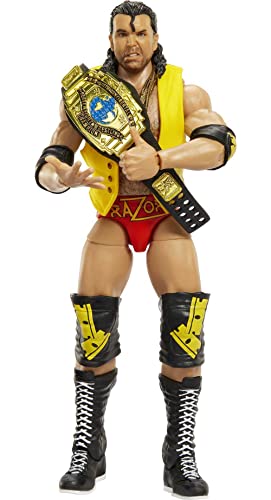 Mattel WWE Razor Ramon Ultimate Edition Actionfigur, Deluxe Artikulation & lebensechte Details, austauschbares Zubehör, 15,2 cm (HKT45) von Mattel