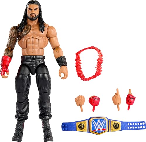 Mattel WWE Roman Reigns Elite Collection Actionfigur mit Zubehör, Artikulation & lebensechten Details, Sammelspielzeug, 15,2 cm von Mattel