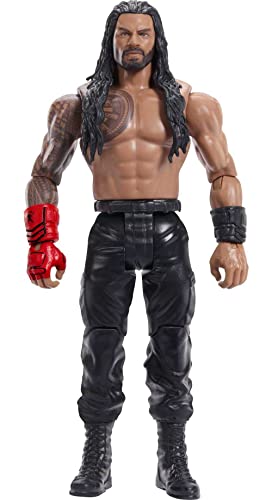 Mattel WWE Elite Collection Top Picks Actionfigur, Roman Reigns 15,2 cm großes Sammlerstück mit 10 Artikulationspunkten & lebensechtem Look von Mattel