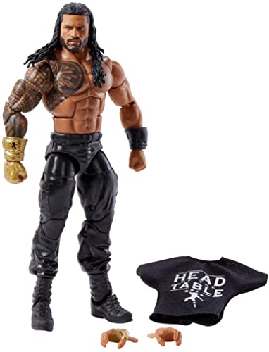 Mattel WWE Roman Reigns Top Picks Elite Collection Actionfigur mit Eingangshemd, 15,2 cm bewegliches Sammlerstück, Geschenk für WWE-Fans ab 8 Jahren, Wave 1 von Mattel