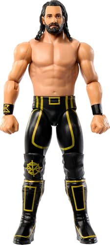 Mattel WWE Seth Freakin“ Rollins Actionfigur, Hauptkampf-Serie #152 ca. 15,2 cm große Sammelfigur mit 10 Bewegungspunkten und lebensechtem Aussehen, JCV33 von Mattel