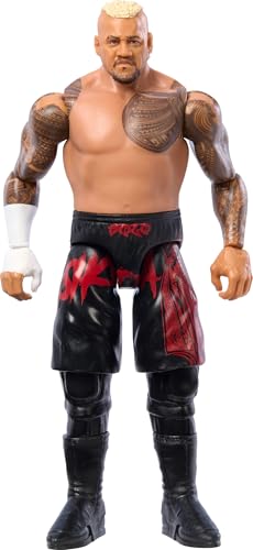 Mattel WWE Solo Sikoa-Actionfigur, Hauptkampf-Serie #151, ca. 15 cm große Sammelfigur mit 10 Bewegungspunkten und lebensechtem Aussehen, JCV28 von Mattel