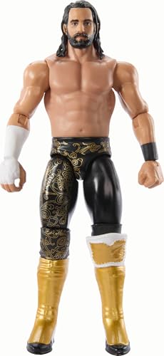 Mattel WWE Top Picks Actionfigur, 15,2 cm große Seth Rollins zum Sammeln, mit 14 Gelenkpunkten und lebensechtem Look von Mattel