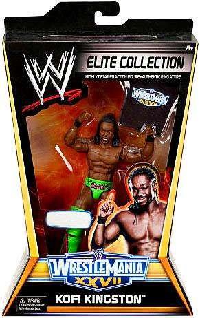 Mattel WWE Wrestling Exclusive Elite Collection Wrestle Mania XXVII Action Figure Kofi Kingston von Mattel