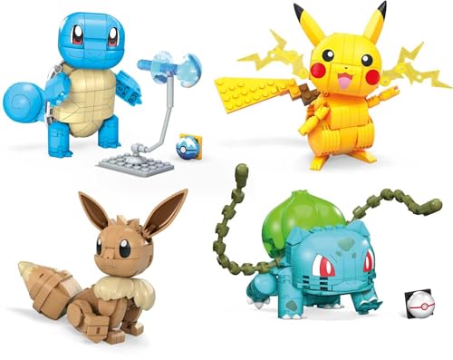 MEGA Pokémon Bauspielzeug-Set, 1 bewegliche Figur und Zubehör, 10,2 cm hoch, für Kinder von MEGA