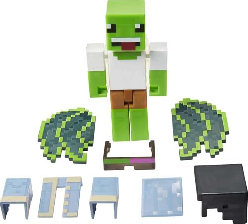 Minecraft Creator Series Party Shades Figur, Sammlerst ck, Bauspielzeug, 8,3 cm Actionfigur mit Zubeh r, Geschenk f r Alter 6 Jahre & lter von Mattel