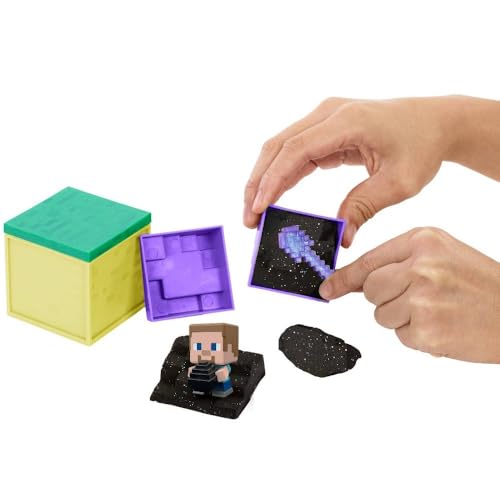 Minecraft Mini Mining Set, Elementals # 12, Steve with Dragon Egg Figure with Moldable Sand for Added Creativity, Environment Accessory, Creative, Hands-on Biome Build Toy, Gift for Fans Minecraft Mini Mining Set, Elementals # 12, Steve with Dragon Egg Figure with Moldable Sand for Added Creativity, Environment Accessory, Creative, Hands-on Biome Build Toy, Gift for Fans von Mattel