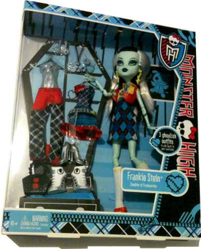 Monster High X4491 Frankie Stein Daughter of Frankenstein - inkl. 2 Moden von Mattel