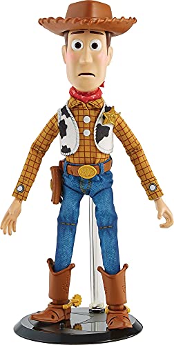 Pixar Spotlight Series Woody Figure, Disney Pixar Toy Story Collectable, 9.2-in Tall with 2 Hand Sets, 2 Expressions, Articulation & Display Box with Reversible Background von Mattel