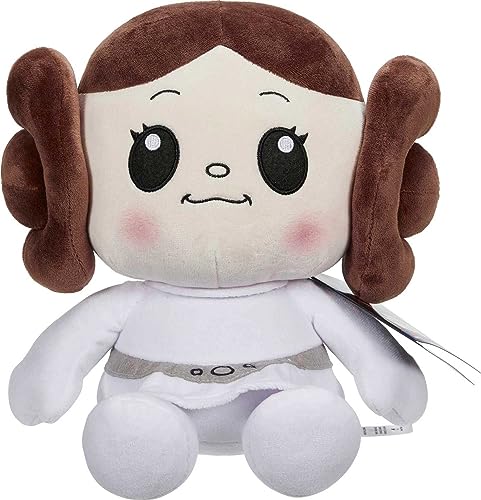 Star Wars Return of the Jedi Plüschtier, Snug Club Prinzessin Leia Soft Character Doll, 40th Anniversary, Approx. 7 Inch von Mattel