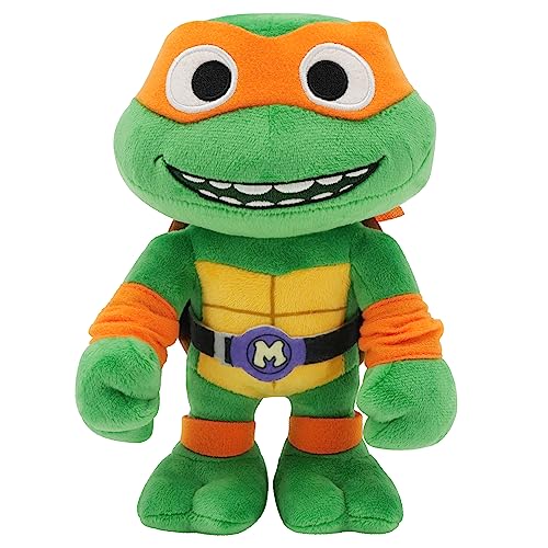 TEENAGE MUTANT Ninja Turtles Mutant Mayhem - 20 cm Michelangelo Plüschfigur zum Kuscheln und Spielen, tolles Geschenk für TMNT-Fans ab 3 Jahren, HRC78 von Mattel