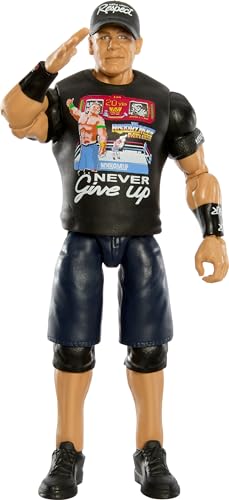 Mattel WWE Actionfigur, Serie #143 John Cena 15,2 cm großes Sammlerstück mit 10 Artikulationspunkten & lebensechtem Look von Mattel