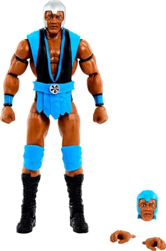 WWE Farooq Asad Elite Collection Actionfigur, Deluxe Artikulation & lebensechte Details mit ikonischem Zubehör, 15,2 cm von Mattel