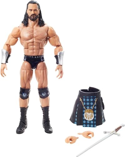 WWE Drew McIntyre Top Picks Elite Collection Actionfigur mit Zubehör, 15,2 cm bewegliches Sammlerstück, Geschenk für WWE-Fans ab 8 Jahren von Mattel