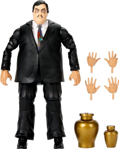 ​WWE Elite Actionfigur & Zubehör, 15,2 cm großes Sammlerstück Paul Bearer mit 25 Artikulationspunkten, lebensechtem Look & austauschbaren Händen ​ von Mattel