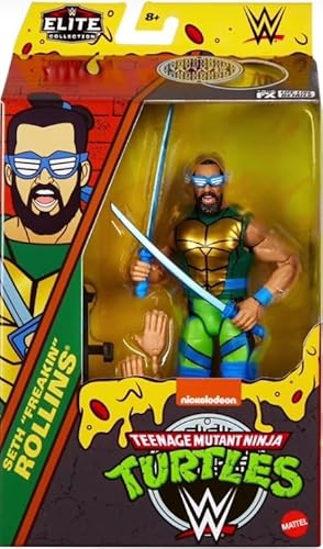 WWE Elite Collection TMNT Seth Freakin Rollins als Leonardo Actionfigur von Mattel