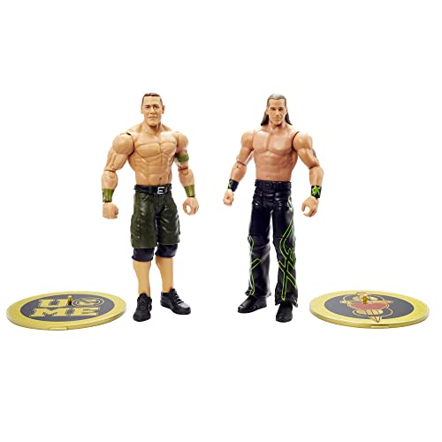 WWE GVJ26 - Shawn Michaels vs. John Cena Battle Pack, Spielset mit Actionfiguren, Spielzeug ab 6 Jahren von Mattel