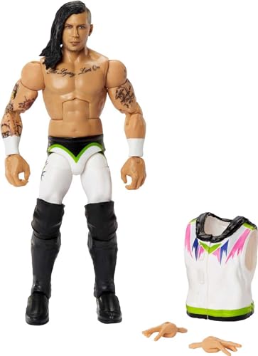 WWE Nash Carter Elite Sammlung Actionfigur, 6-inch Posable Sammlerstück Geschenk für WWE Fans Alter 8 Jahre Alt & Verkleidung von Mattel