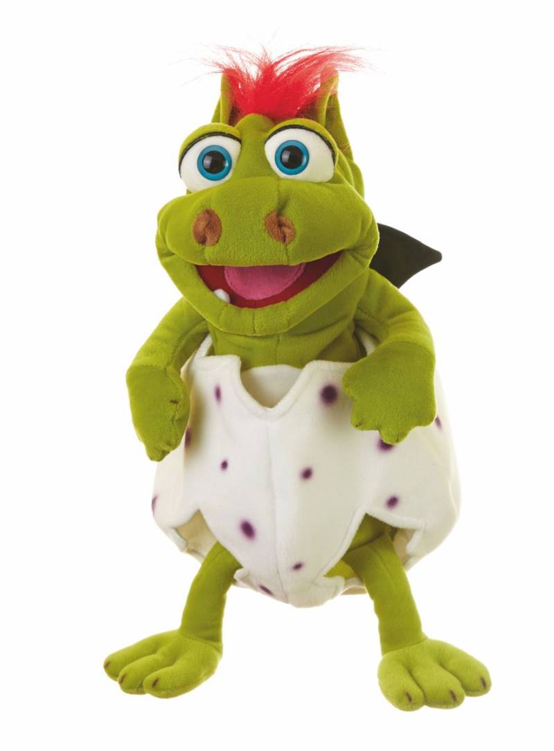 Living Puppets Handpuppe Drache Gregor im Ei von Matthies Spielprodukte GmbH & Co.KG