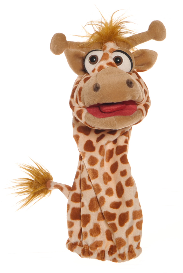 Living Puppets Handpuppe Quasselwurm Giraffe von Matthies Spielprodukte GmbH & Co.KG