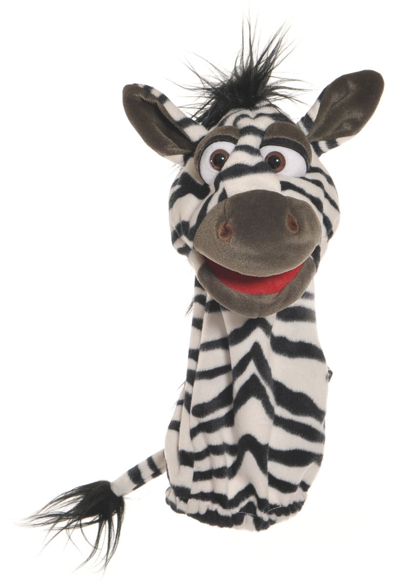 Living Puppets Handpuppe Quasselwurm Zebra von Matthies Spielprodukte GmbH & Co.KG