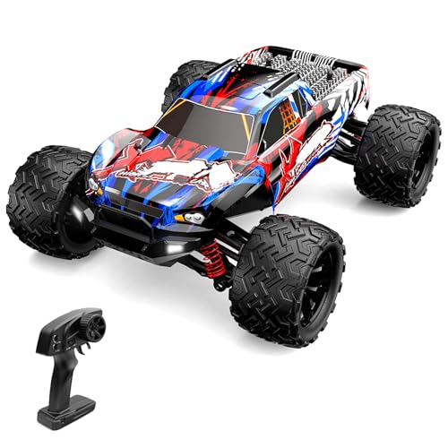 Fernbedienungsauto Hochgeschwindigkeit 2,4 GHz Alle Terrain Off Road Trucks Klettern Autogeschenke 2 Batterie für Erwachsene (1 Batterie) von Matybobe