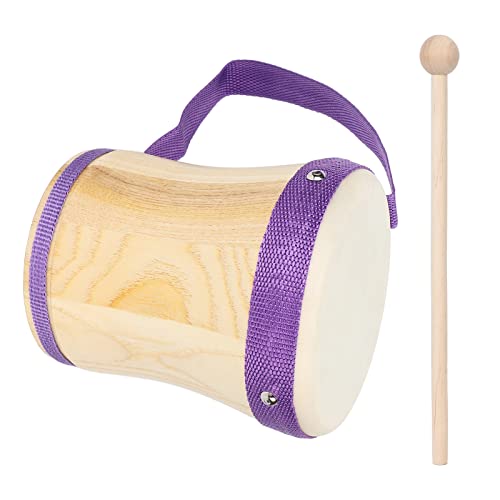 Holzkörpertrommel Schaffellkopf Percussion Spielzeug mit Stick Kindern Kinder von Matybobe