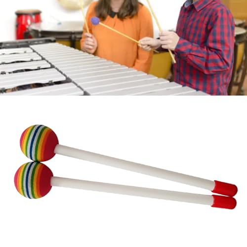 Kids Drumsticks Helle Farbe Angenehme Sound Kunststoff Hand Percussion Drum Stick Musik Bildung Unterhaltung (Dünn) von Matybobe