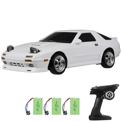 Matybobe Fernbedienung Drift Car Mini Elektrospielzeug mit Gyro LED Leuchten 3 Batterien Geschenke für Jungen Mädchen 2.4 GHz (-3) von Matybobe