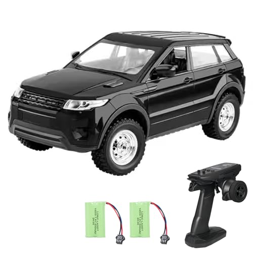 Matybobe Fernbedienungsauto 1:14 Scale Off Road -Fahrzeug mit LED -Leuchten und 3 Wiederaufladbaren Batterien für Teenager Erwachsene (-2) von Matybobe