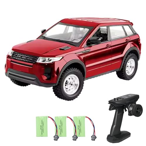 Matybobe Fernbedienungsauto 1:14 Scale Off Road -Fahrzeug mit LED -Leuchten und 3 Wiederaufladbaren Batterien für Teenager Erwachsene (-3) von Matybobe