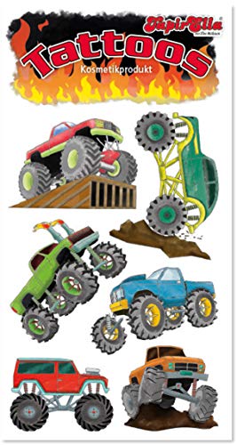 6er Tattoo-Set * Monster Trucks * als Geschenk oder Mitgebsel | 44728 | US Truck Tattoos Kindertattoo Kinder Geburtstag Kindergeburtstag von Lutz Mauder