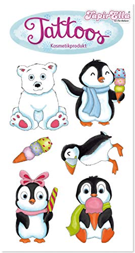 Tattoo-Set * SÜSSE Pinguine * vom Lutz Mauder | 44694 | Penguin Pinguin Tiere Tattoos Kindertattoo Kinder Geburtstag Mitgebsel von Lutz Mauder