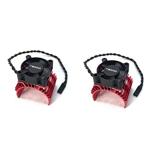 Mauedest 2X MotorkühlköRperabdeckung Lüfter für 144001 124019 124018 124016 104001 RC Car 540 550 3650 MotorkühlköRper,2 von Mauedest