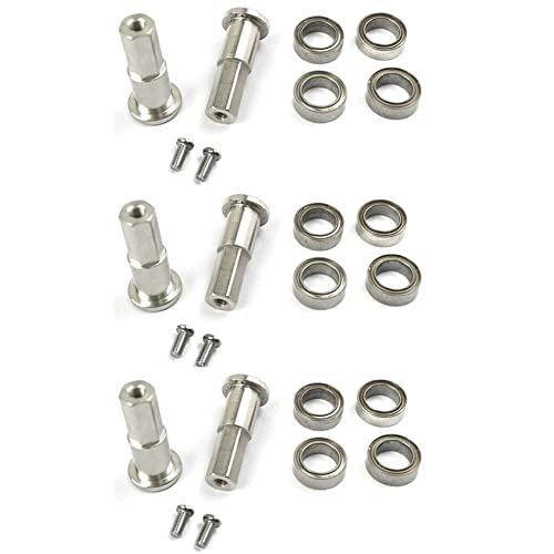 Mauedest 6 x Sechskantadapter für Kombinationsrad aus Metall 5 mm für D12 1/10 RC von Mauedest