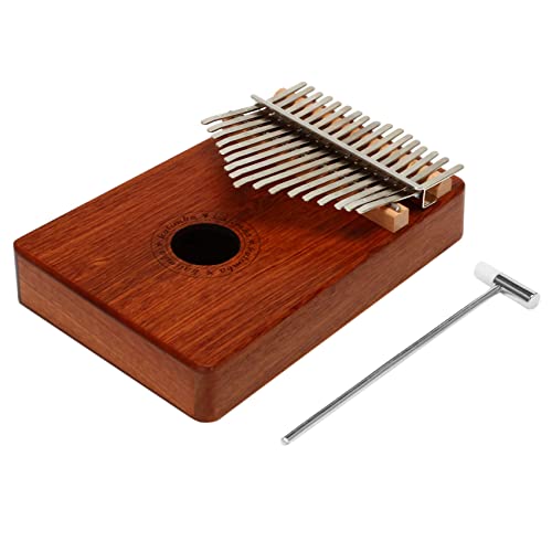 Mauedest Musikinstrument für Klavier einen Zoll Kalimba ein 17 Schlüssel mit Tasche aus Leinwand mit Stimmgerät Zubehör Kalimba von Mauedest