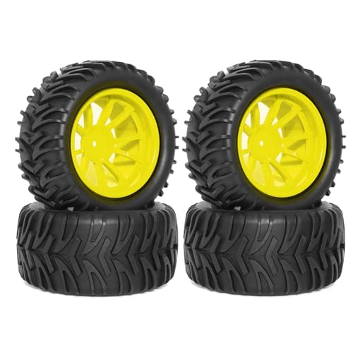 Mauedest RC Tires 1/10 Truck Reifen und Fernbedienung Reifen Gelb von Mauedest