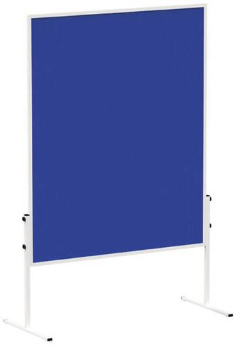 Maul Moderationstafel MAULsolid (B x H) 120cm x 150cm Filz Blau Inkl. Rollen, Pinntafel, beidseitig von Maul