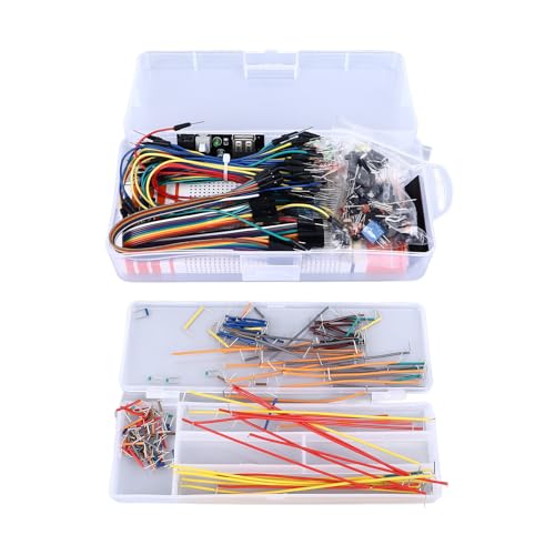 Mavaol 830 Tie Points Breadboard Kit mit Stromversorgungsmodul Komplette DIY-Schaltungskomponenten für Elektronikprojekte von Mavaol