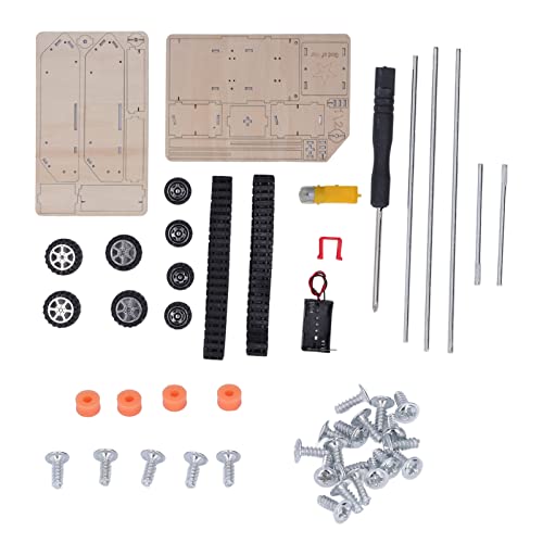 Mavaol Buchenholz-Baustein-Set zum Selbermachen, motorisiertes 45°-Kletterbehälter-Spielzeug, Mint-pädagogisches, praktisches technisches Spielzeug für Kinder von Mavaol